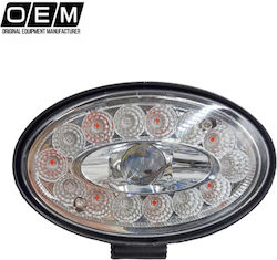Στρογγυλός Προβολέας Αυτοκινήτου LED Mazda 3 12V 48W 14cm με Κόκκινο Φωτισμό 1τμχ