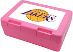 Plastik Kinder Lebensmittelbehälter NBA Rosa 18.5 x 12.8 x 6.5Stück