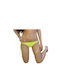 Bikini Slip mit Schnürchen Gelb