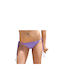 Bikini Slip με Κορδονάκια Λιλά