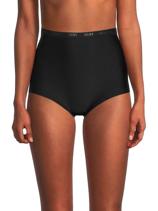 DKNY Bikini Alunecare Talie înaltă Negru