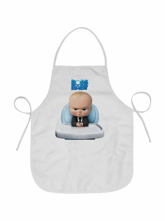 Koupakoupa boss baby Küchenschürze Weiß 57x68cm KP_1558_APRONADULT 1Stück