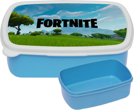 Koupakoupa Plastic Kids' Food Container Fortnite Blue x x 6cm