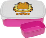 Kids Lunch Plastic Box Pink L18xW13xH6cm