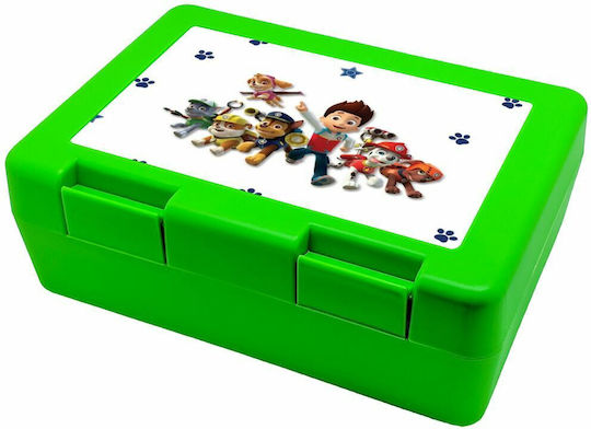 Koupakoupa Plastic Kids' Food Container Paw Patrol Green x x 6.5cm