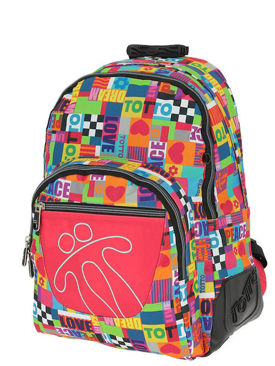 Totto School Bag Backpack Junior High-High School Multicolored