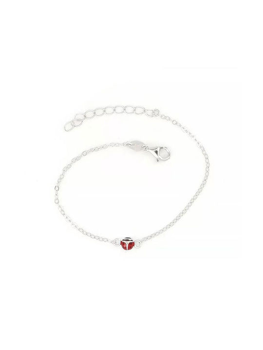 Ηώς Kids Silver Chain Bracelet with Stone for Girl BRPA1023