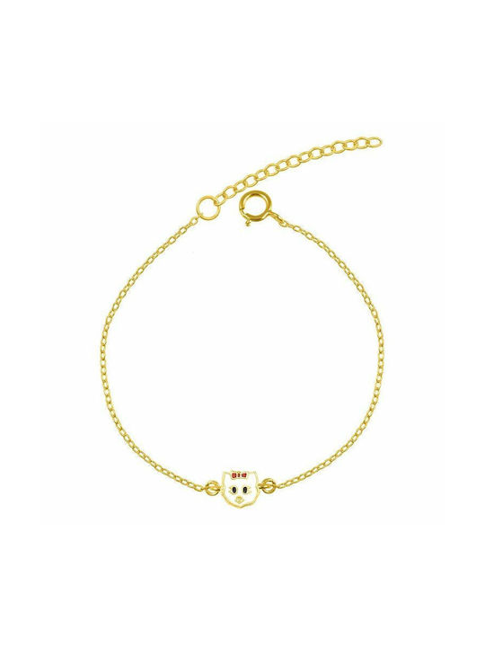 Amor Amor Kids Gold Plated Silver Chain Bracelet for Girl