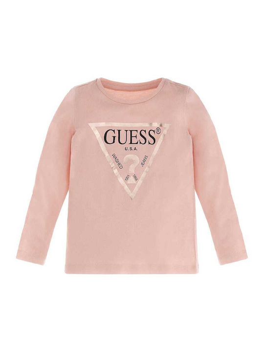 Guess Bluză pentru copii Cu mânecă scurtă Roz