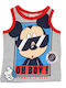 Kinderhemd Ärmellos Gray Mickey