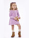 Evita Sweatshirt Kids Dress Long Sleeve Purple