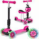 Ricokids Kinderroller Buggy 2-Rad mit Sitz Rosa