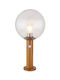Globo Lighting Lampa Post Mic De Exterior 15W IP44 Pentru Bază De Bec E27 Maro