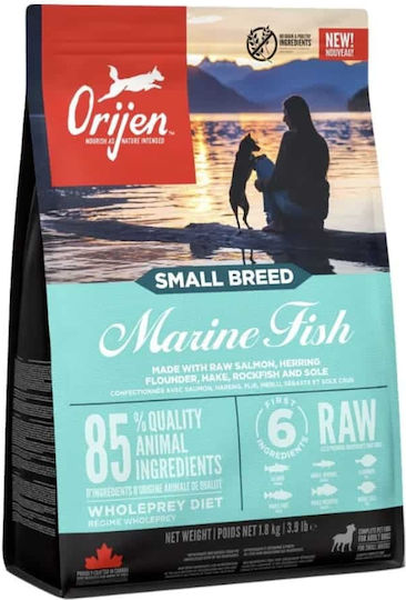 Orijen Small Breed Marine Fish 1.8kg Dry Food Grain-Free for Adult Small Breed Dogs with Herring and Salmon