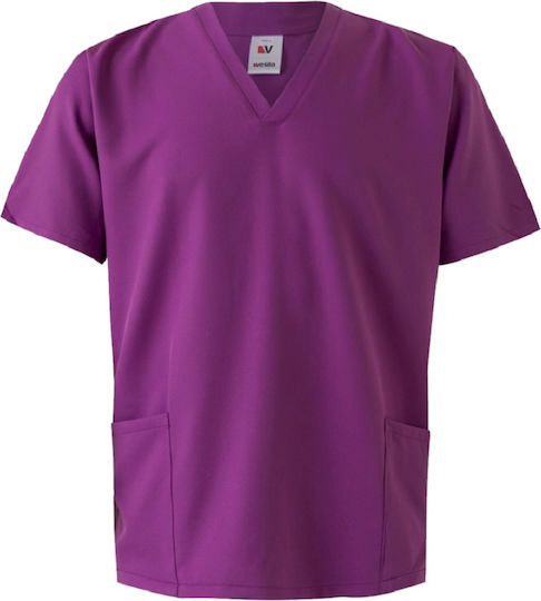 Velilla Unisex Medizinische Bluse Lila