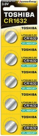 Toshiba CP-5C Baterii Litiu pentru ceasuri CR1632 3V 5buc