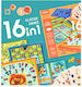 Board Game 16 In 1 Classic Games for 2-4 Players 3+ Years Old MD2038 (EN) MiDeer