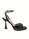 Mourtzi Platform Leather Women's Sandals Black 75/75803
