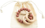 Grech & Co Teething Ring BPA Free made of Wood for 0 m+ Burlwood 1pcs