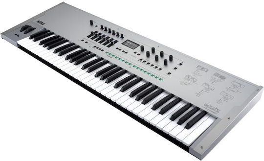 Korg Synthesizer Opsix SE Platinum mit 61 Tasten Silber