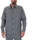 Langärmeliges Baumwollovershirt Grau