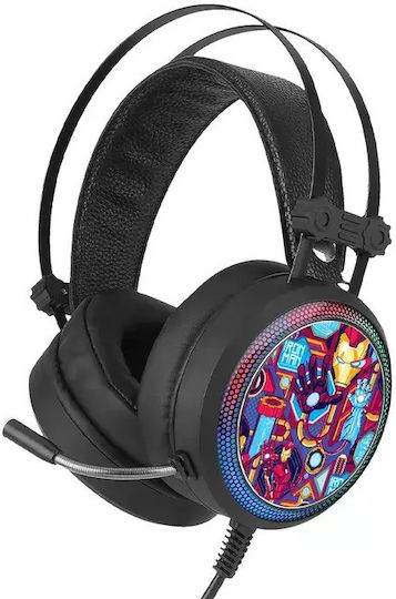 ERT Group Marvel Over Ear Gaming Headset με σύνδεση USB Iron Man