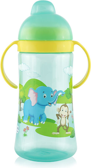 Lorelli Sport Sipper Educational Sippy Cup Plastic with Handles Green for 9m+m+ 330ml