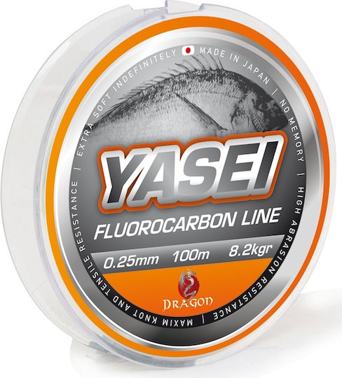 Dragon Πετονιά Ψαρέματος Fluorocarbon 100m / 0.2mm