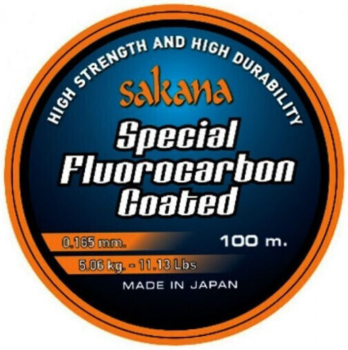 Sakana Fir de pescuit Fluorocarbon Transparent 100m / 0.362mm / 19.25kg