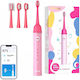 Bitvae Children's Electric Toothbrush with Chronograph for 6+ Years Pink with Replacement Heads