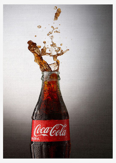 Walls Bottle Coca Cola Painting on Canvas 40x50cm