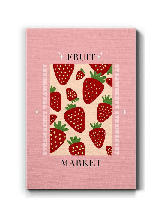 Walls Red Strawberries Canvas Painting 40x50cm