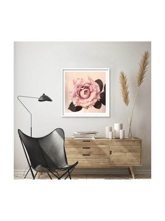 Walls Vintage Rose Frame Wooden 90x90cm