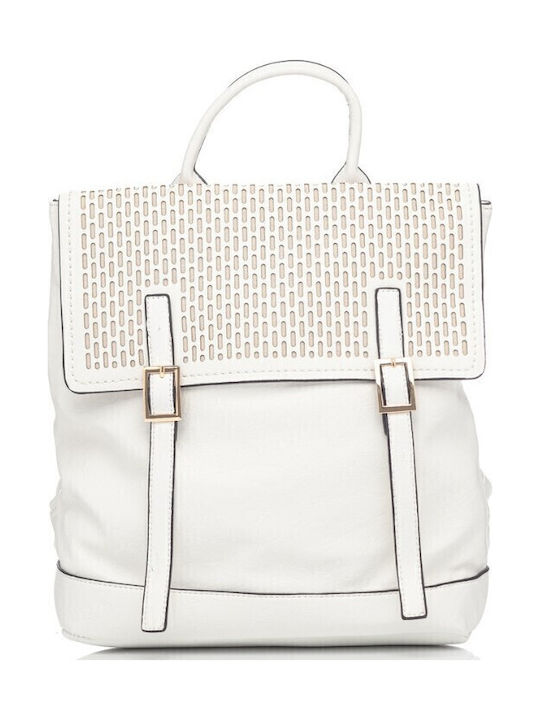 V-store Women's Backpack Shoulder Bag White