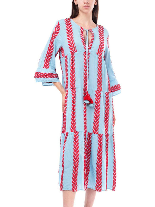 August Kleid Ganztägig Türkis