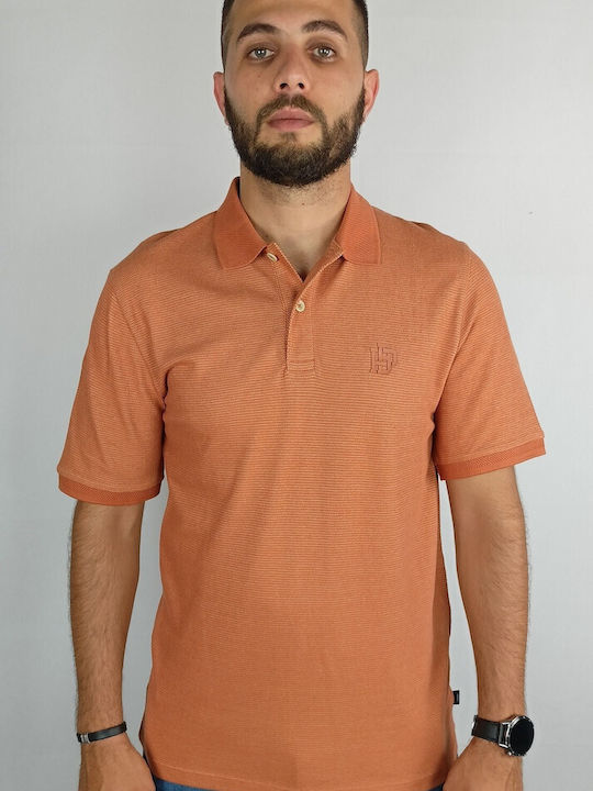 Jack & Jones Men's Short Sleeve Blouse Polo Orange