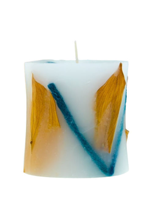 Kerino Duftkerze Botanical Candle - Clairon Blue & Magnolia 7cm - 7cm Tee Weiß 200gr