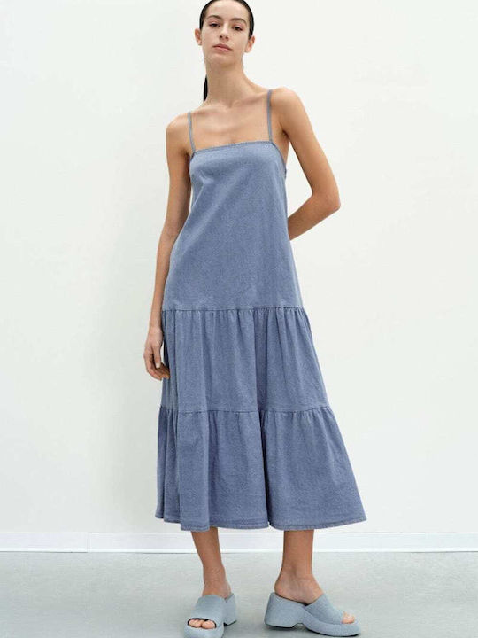 Lumina Summer Midi Dress Blue