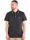 Polo Herrenbluse Kurzarm Schwarze