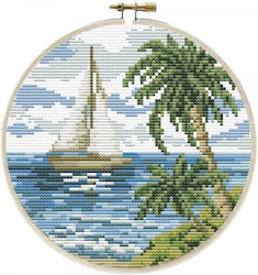 Broderie 25x25cm.