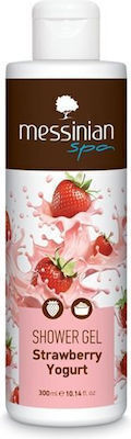 Messinian Spa Strawberry Yogurt Αφρόλουτρο σε Gel με Βούτυρο Καριτέ & Άρωμα Καρύδα 300ml