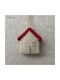 Synchronia Hanging Handmade Red Fabric Wall Decor 5x2.5x6cm