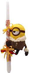 Minions Round Easter Candle