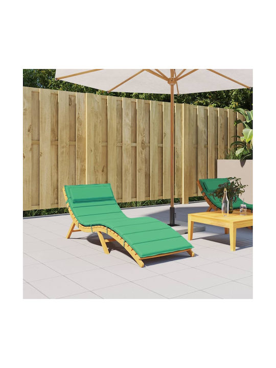 vidaXL Waterproof Sun Lounger Cushion Green 60x...