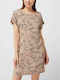 Pink Label Damen Mini Kleid Strand Beige