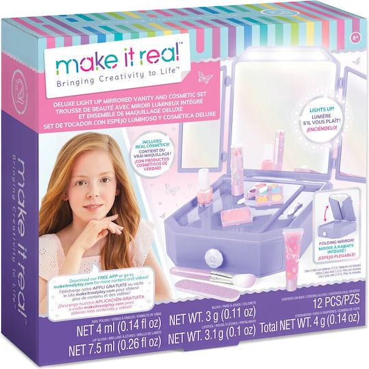 Make It Real Light Up Mirrored Vanity & Cosmetic Set Σετ Ομορφιάς