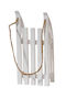 Christmas Wooden Figure Sleigh White Length 9cm