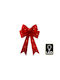 Beleuchtet Weihnachtliche Figur Bogen Rot Höhe 60cm