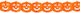 Carnival Garland Orange for Halloween 1pcs
