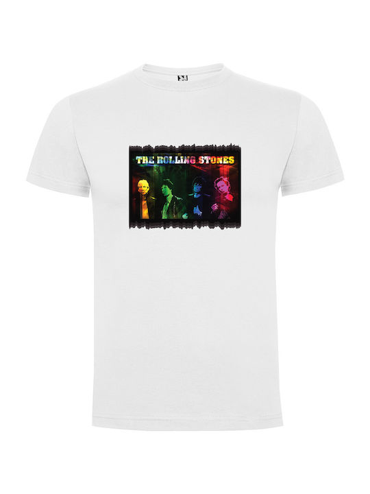 Tshirtakias Color Тениска Rolling Stones Бял